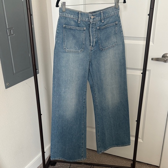 NWT Veronica Beard Grant Wide Leg Denim Jeans Size 28 - Picture 3 of 10